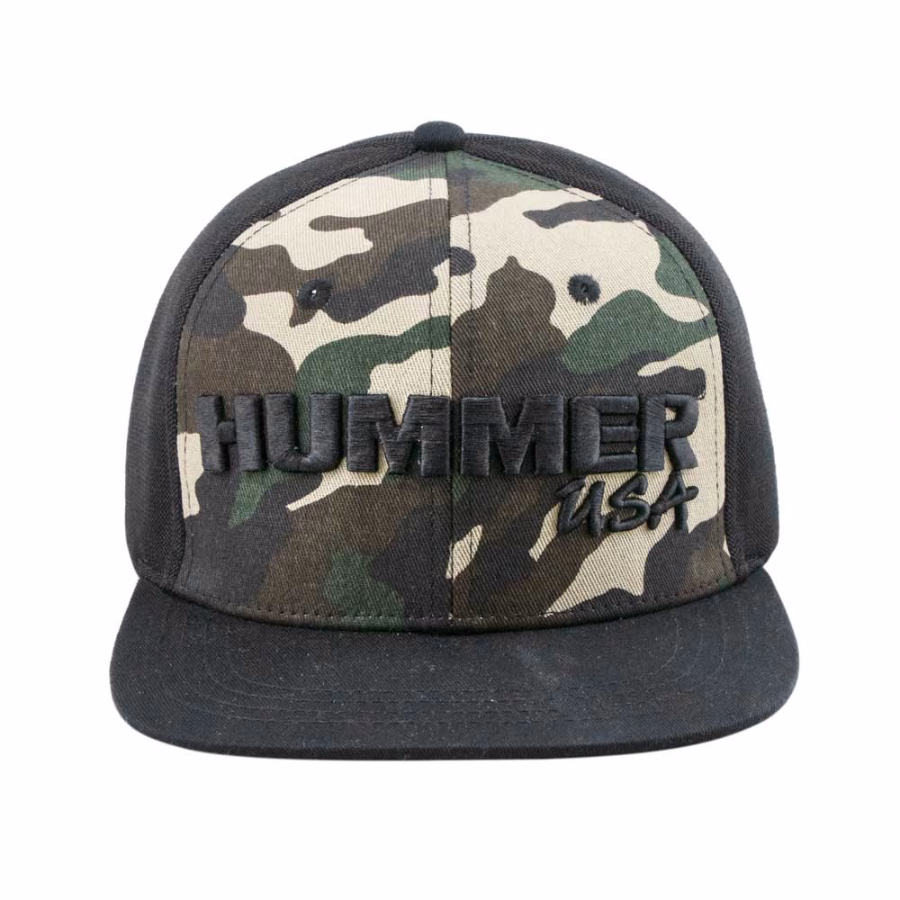 Snapback Cap SB01 Camo/Black offers a stylish camo design, adjustable snapback closure, and breathable fabric for ultimate comfort and versatility.